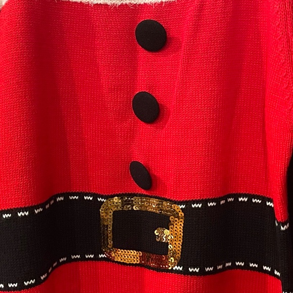 Xhilaration Santa Sweater Dress - Picture 5 of 7